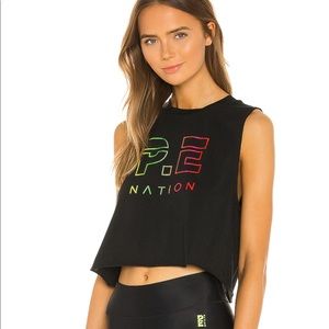 P.E. Nation Shuffle Organic Cotton Crop Tank Top